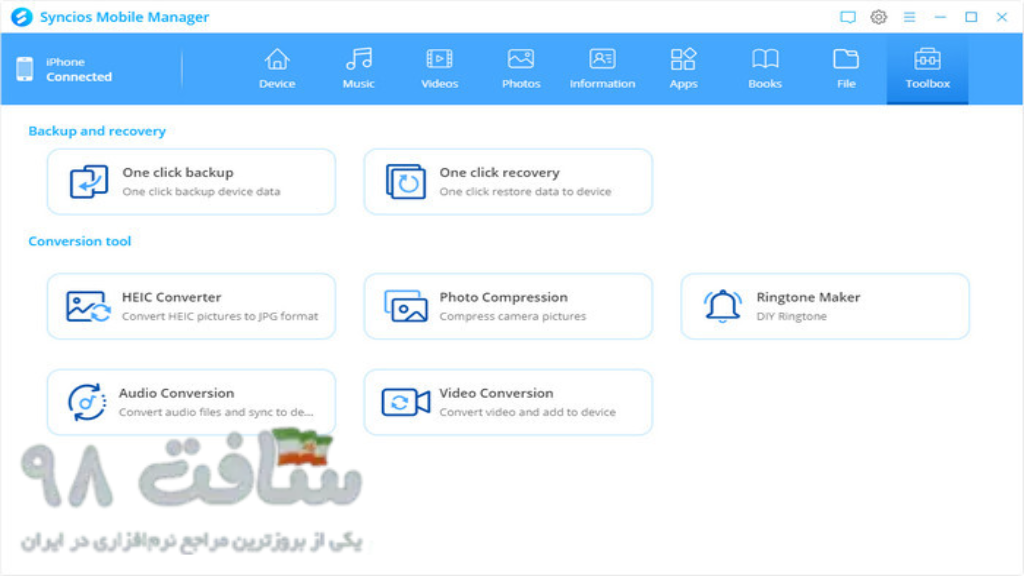 Anvsoft SynciOS Data Recovery Free Download