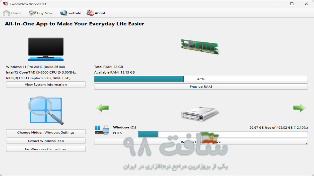TweakNow WinSecret Plus Full Download